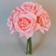Artificial Roses Bunch Mid Coral 27cm - R352 N3