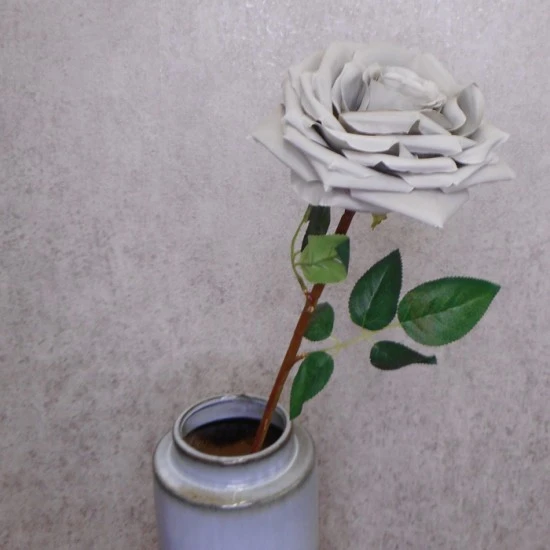 Artificial Roses Large Grey 76cm - R004 R1