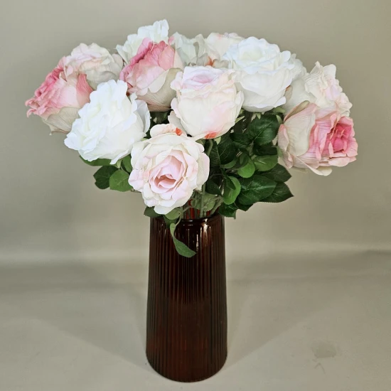 Artificial Rose Cream 62cm - R310 O2