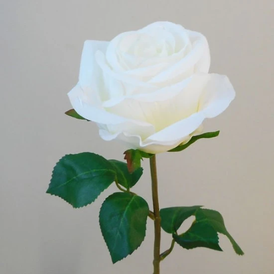 Artificial Rose Carnival Cream Flowers 47cm - R106 O4