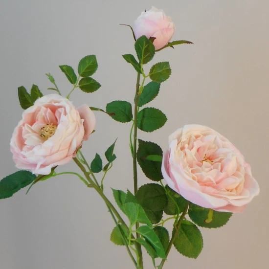 Catherine Artificial Spray Roses Pale Pink 84cm - R473 
