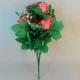 Artificial Rosebuds Bouquet Coral x 10 45cm - R064 BX20