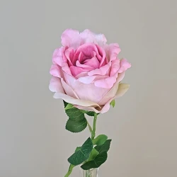 Artificial Rose Mid Pink 62cm - R312 O2