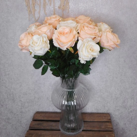 Fleur Artificial Rose Cream 63cm - R622 J4