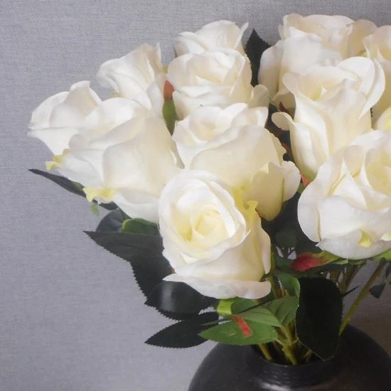 Harrow Artificial Rose Buds Ivory 52cm - R001 P3