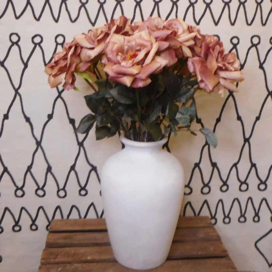 Harvest Moon Artificial Roses Mink 62cm - R184 Q3