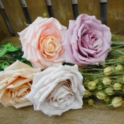 Artificial Roses Large Blush Pink 76cm - R705 H1