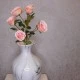 Long Stem Artificial Spray Roses Pink 67cm - R781 O2