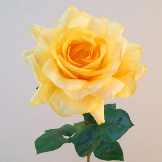 Artificial Tea Rose Yellow 68cm - R832 M2