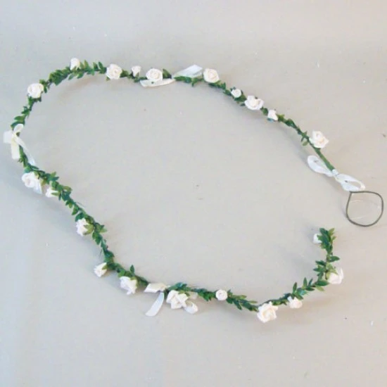 Mini Foam Roses Garland Cream 112cm - R743 LL3