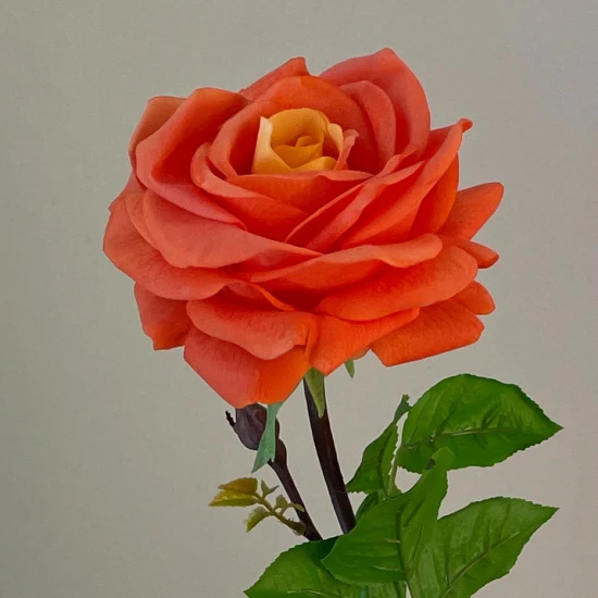 Real Touch Rose Orange 67cm - R046