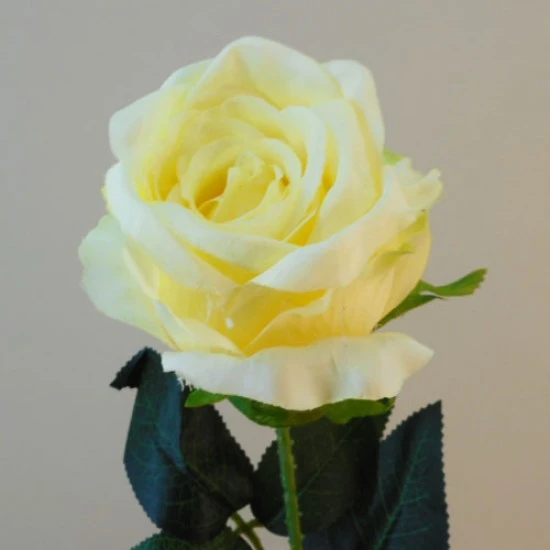 Richmond Artificial Rose Bud Large Yellow 68cm - R366 O4