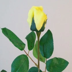 Artificial Bud Roses High Yellow 69cm - R531 S3