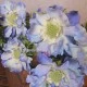 Premium Silk Scabious Flowers Blue | Artificial Scabiosa - S110 
