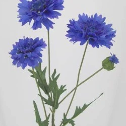 Artificial Silk Cornflowers Large Blue 65cm - C019 D4