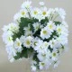 Silk Daisy Bunch White 49cm - D026 
