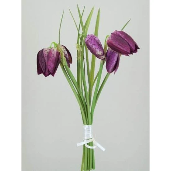Artificial Fritillaria Bundle Aubergine 26cm - F014 II3