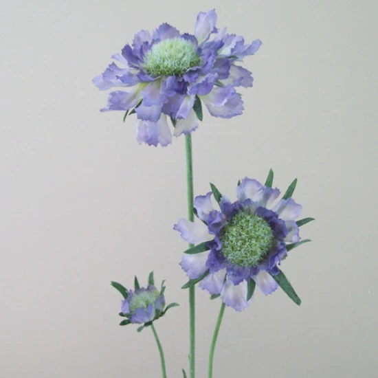 Silk Scabious Flowers Blue 64cm | Artificial Scabiosa - S058 R2