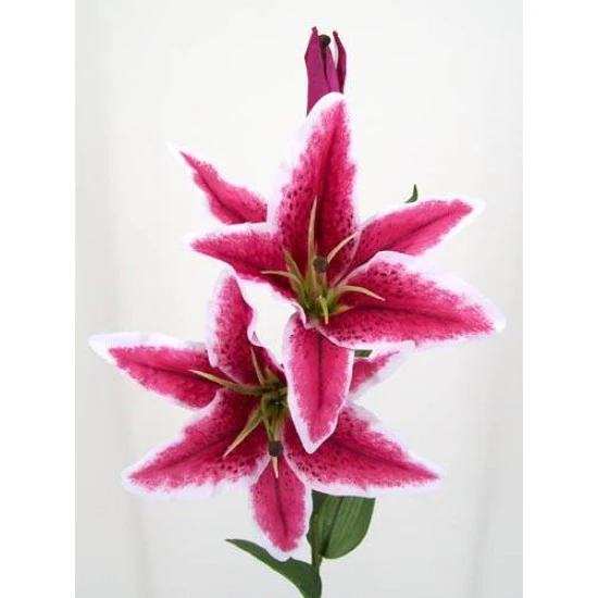 Silk Stargazer Lily Hot Pink 85cm - L013 BB2