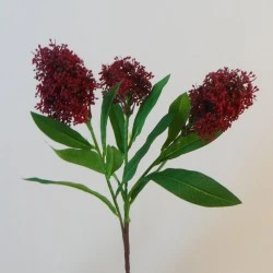 Artificial Skimmia Japonica Rubella Red 60cm - S029 