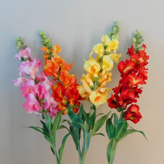 Artificial Snapdragons Yellow 93cm - S044 AA2