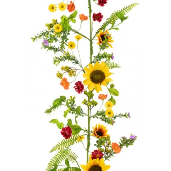 Artificial Sunflowers Garland 156cm - S038 S2