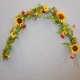 Artificial Sunflowers Garland 156cm - S038 S2