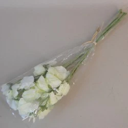 Artificial Sweet Peas Posy Cream 42cm - S021 JJ2