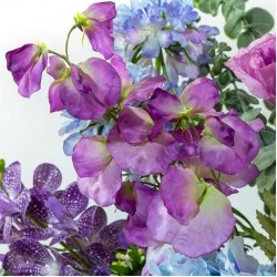 Carousel Sweet Peas Purple 74cm - S082 Q2