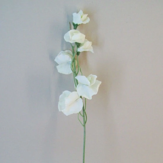 Luxury Artificial Sweet Peas Stem Cream - S104 Q2