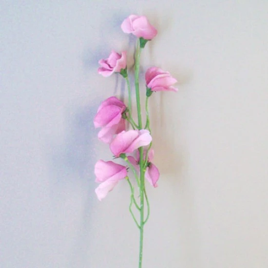 Luxury Artificial Sweet Peas Stem Mauve Pink - S102 Q2