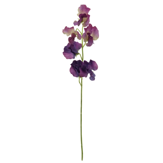 Purple Sweet Peas Stem 42cm - S144