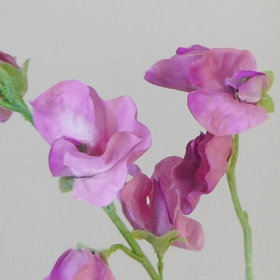Artificial Sweet Peas Mauve Pink 43cm - S092 JJ2