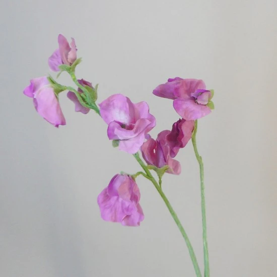 Artificial Sweet Peas Mauve Pink 43cm - S092 JJ2