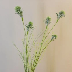 Artificial Thistles and Grasses Green 65cm - T018 R2
