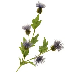 Artificial Scottish Thistles Blue 72cm - T084 