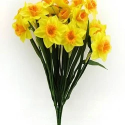 Two Tone Daffodil Bunch 48cm - D002 F1