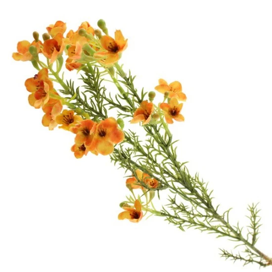 Artificial Wax Flowers Orange 66cm - W032 U3