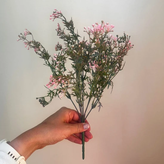 Artificial Wax Flowers Buds Pink - WAX002 DD1