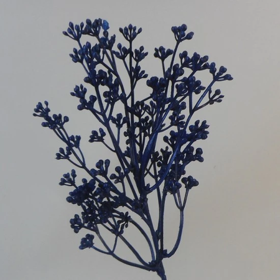 Short Stem Artificial Wax Flower Buds Navy Blue 36cm - WAX010 FF1