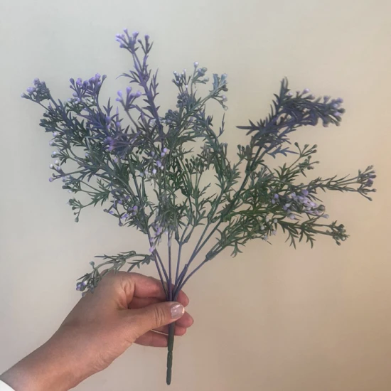 Artificial Wax Flowers Buds Lavender Purple 35cm - WAX003 DD1