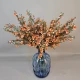 Artificial Wax Flowers Orange 62cm - W012 Q3