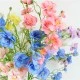 Artificial Wild Flowers Blue 72cm - W073 EE1