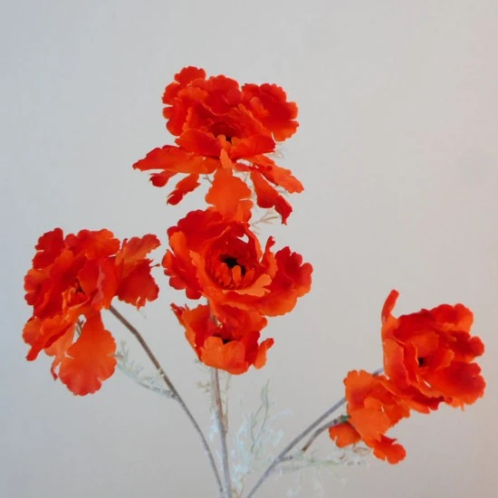 Artificial Wild Flowers Orange 61cm - W030 BX4
