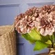 Artificial Zinnias Caramel Latte 46cm - Z005 T3