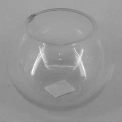Medium Fishbowl Vase Clear Glass 12.5cm x 15cm - GL051 1C