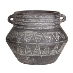 Aztec Ola Vase Grey 24cm - VS027