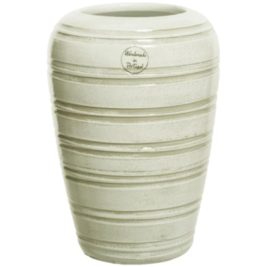 Cream Glazed Vase 25cm - VS085 2D
