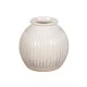 Grooved Vase Off White 16cm - VS028 1A