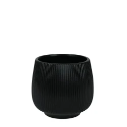 Lisbon Plant Pot Cover Matt Black 13cm - POT009 COMING SOON